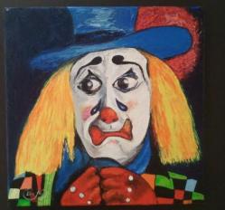-Le-clown-apeure 40x40 cm 336.00 €